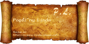 Pogány Linda névjegykártya