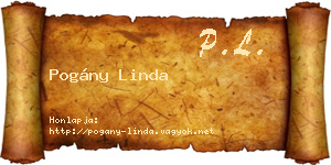 Pogány Linda névjegykártya